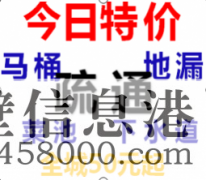 【專業(yè)疏通】低價馬桶疏通、下水道疏通、蹲便、衛(wèi)生間有異味、換